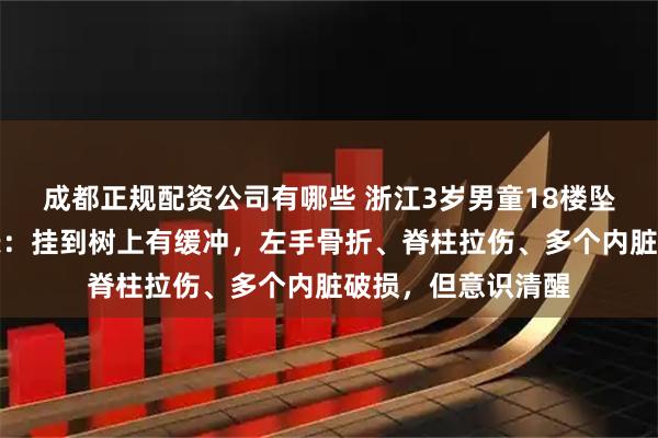 成都正规配资公司有哪些 浙江3岁男童18楼坠下奇迹生还，家长：挂到树上有缓冲，左手骨折、脊柱拉伤、多个内脏破损，但意识清醒